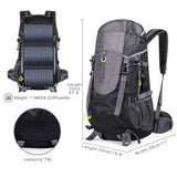 Load image into Gallery viewer, 20W Solar Panel Backpack 78L for Outdoor