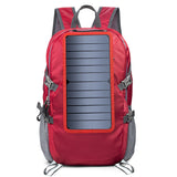 Laden Sie das Bild in den Galerie-Viewer, Foldable Solar Backpack 30L with Red color from Buymycharger