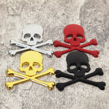 Load image into Gallery viewer, 3D Alloy Skull Car Emblems