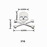 Load image into Gallery viewer, 3D Alloy Skull Car Emblems
