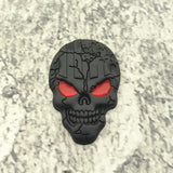 Load image into Gallery viewer, 3D Screams Skull Metal Car Emblem with black color