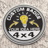 Load image into Gallery viewer, Car 4X4 RATED Round Logo Off-road Alloy Car Sticker