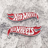 Load image into Gallery viewer, Hotwheels Decal Emblem 3D Metal Red Black