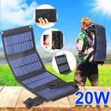 Laden Sie das Bild in den Galerie-Viewer, 10W Foldable Solar Panel Charger with USB