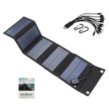 Laden Sie das Bild in den Galerie-Viewer, 15W Foldable Solar Panel Charger with USB