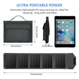 Laden Sie das Bild in den Galerie-Viewer, 30W 18V Portable Foldable Solar Panel with QC 3.0 USB Ports