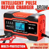 Load image into Gallery viewer, 12V/ 24V Intelligent Pulse Repair Battery Charger with 7 Stage Charging RJ-C121001A