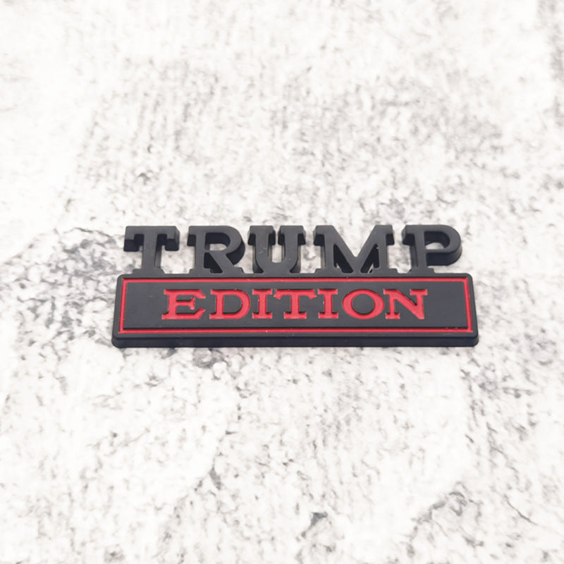 2pc TRUMP BLACK FIGHT MAGA EDITION Emblem Badges Fits Chevy Toyo - Foto 6